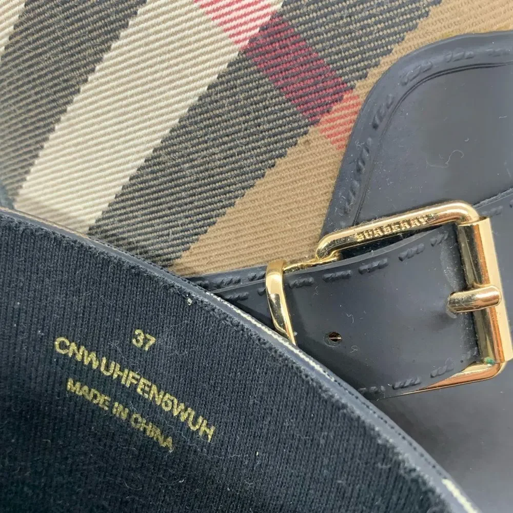 Burberry Rain-boots Nova Check & Rubber Size: 37